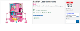 Casa de ensueño Barbie por 22.49€