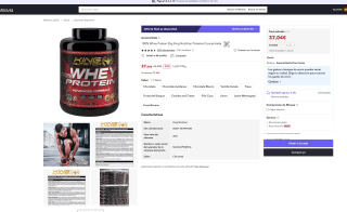 100% Whey Protein 2kg King Nutrition Proteina Concentrada por 37,04€ (Nuevos usuarios 22,22€)