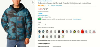 Columbia POWDER LITE™ JACKET - Winterjas voor€49,95 bij Amazon
