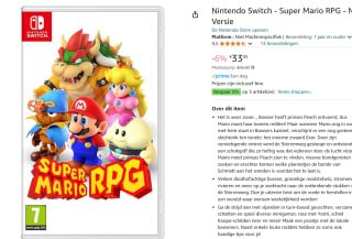 Super Mario RPG Nintendo Switch voor €33,95 met Amazon prime