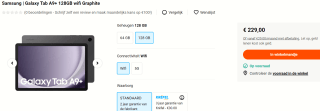 Samsung Galaxy Tab A9 Plus - 128GB - voor €229 bij Krefel