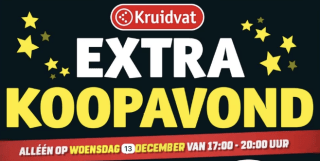 Aankondiging: extra koopavond Kruidvat (13 dec)