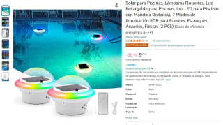 Pack 2 Lámparas flotantes LED con 7 Modos de Iluminación por 9,99€