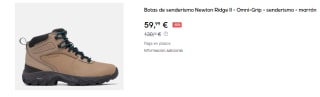 Botas de Hombre Columbia Newton Ridge II por 59.99€