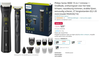 Philips MG9530/15 Series 9000 All-in-One Trimmer + OneBlade, ontharing set voor €69,99 bij Amazon