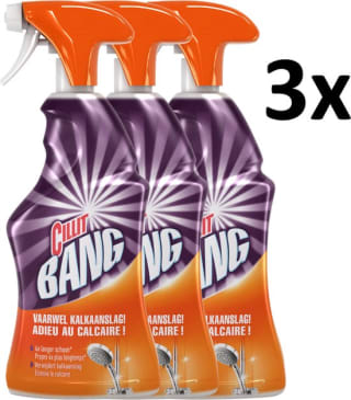 Cillit Bang Spray Kalk & Glans Allesreiniger - Badkamer - 3x750ml bij Bol.com