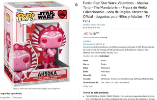 Figura Funko Pop! Star Wars Ahsoka Modelo 496 | 60120 Edición Especial San Valentín por 6,39€