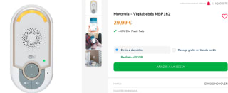 Vigilabebés Motorola MBP162 por 17.99€