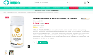 Prisma Natural MACA ultraconcentrado 30 cápsulas por solo 8,90€
