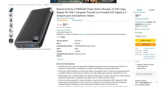 Batería Externa 27000mAh 22.5W Carga Rápida por solo 30,18€