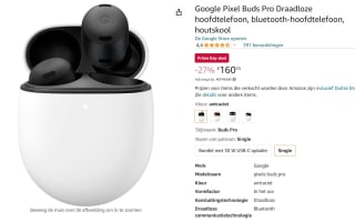 Google Pixel Buds Pro voor €163,25 bij Amazon