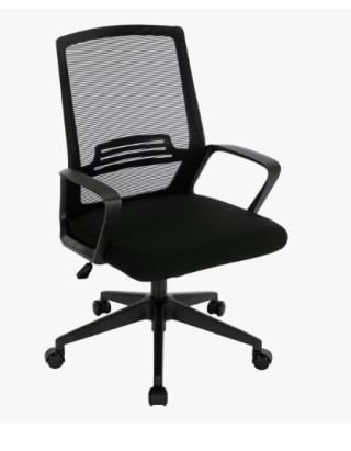 Silla De Oficina Giratoria con Soporte Lumbar, Ruedas y Tela de Malla por 36.78€ (Cuenta Nueva 24.78€)