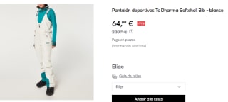 Pantalon para Mujer Oakley Tc Dharma Softshell Bib por 64.99€