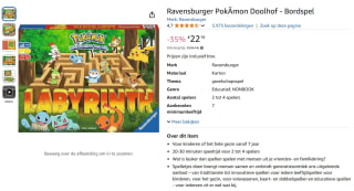 Ravensburger Pokémon Doolhof - Bordspel voor €22,19 bij Amazon