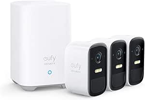 Eufycam 2C set van 3 stuks met basisstation voor €169,99 bij Amazon