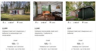 Last minutes vanaf €122 bij Roompot