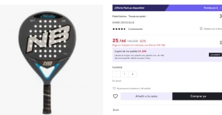 Pala Enebe Cross Bue por 25,13€ (15,07€ usuario nuevo)