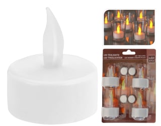 Theelichtjes LED set 4 stuks voor €0,99 bij Karwei