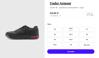 Zapatillas de Hombre Under Armour COURT 96 por 49.99€