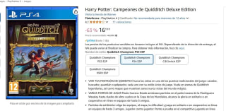 Juego para Ps4 Harry Potter: Campeones de Quidditch Deluxe Edition por 16,10€