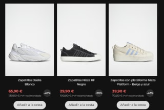 Rebajas hasta 80% + 10€ EXTRA descuento en tus compras en marca Adidas.