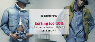 Ontvang tot 50% korting op G-Star Raw bij Spartoo
