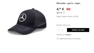 Gorra Mercedes-AMG Petronas por 4.99€