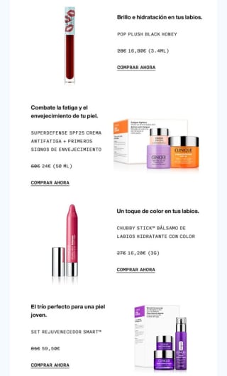 Hasta -60% Rebajas en Clinique.
