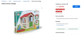 Casita Infantil Country Cottage por 35,70€ y Peppa Pig por 44,70€