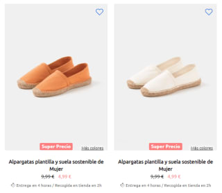 Envío gratis en toda la moda ropa y calzado desde 0,99€