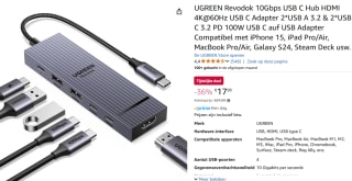 UGREEN Revodok Pro 10 Gbps voor €17,99 bij Amazon