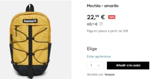 Mochila Timberland OUTDOOR ARCHIVE por 22.9€