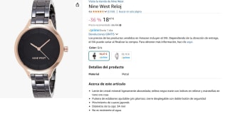 Reloj de Pulsera, Mujer, Nine West NW/2225BKRT por 18,47