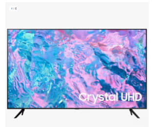 Televisor Samsung UE43CU7172UXXH 43" LED Crystal UltraHD 4K HDR10+ por 287.99€ (Cuenta Nueva 275.99€)