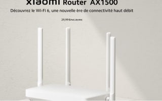 Routeur Xiaomi AX1500 WiFi 6 à 29,99€