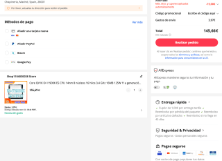 i9-11900K ES CPU 14nm 8 núcleos 16 hilos 3,4 GHz 16MB 125W 11a generación procesador Socket LGA1200 por solo 141,69€