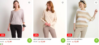 50% korting op alle dames truien bij terStal