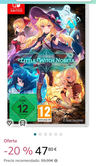 Little Witch Nobeta - Day One Edition (Nintendo Switch) por 47,80€.
