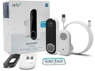 Arlo 2K draadloze video deurbel met camera & gong voor €129,99 bij Bol