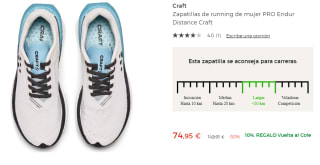 Zapatillas de running de mujer Craft PRO Endur Distance por 74.95€