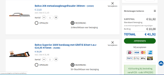 €10 korting bij besteding vanaf €50 bij Toolnation