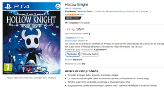 Videojuego Hollow Knight PS4 por 19.99€
