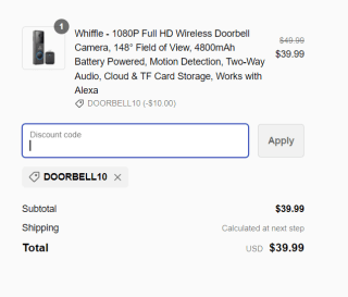 Annke Whiffle 1080P Video Doorbell voor 39,99 euro met de kortingscode