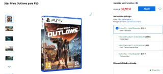 Videojuego Star Wars Outlaws PS5 por 39,90€