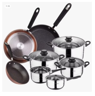 Bateria de cocina 8 piezas SAN IGNACIO por 40.5€