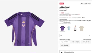 Camiseta Adidas Messi infantil por solo 10€