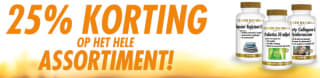 25% korting op alles bij Golden Naturals