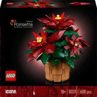 LEGO Icons Kerstster Poinsettia voor €42,99 bij Bol