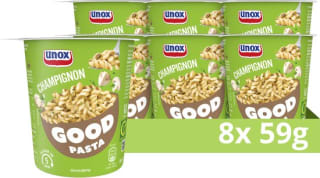 8x 59g Unox Good Pasta champignon voor €8,36 bij Bol