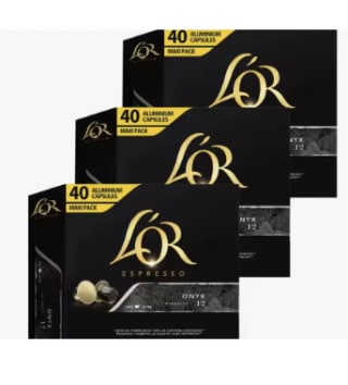 120 cápsulas L'OR ESPRESSO café onyx por 27,16€